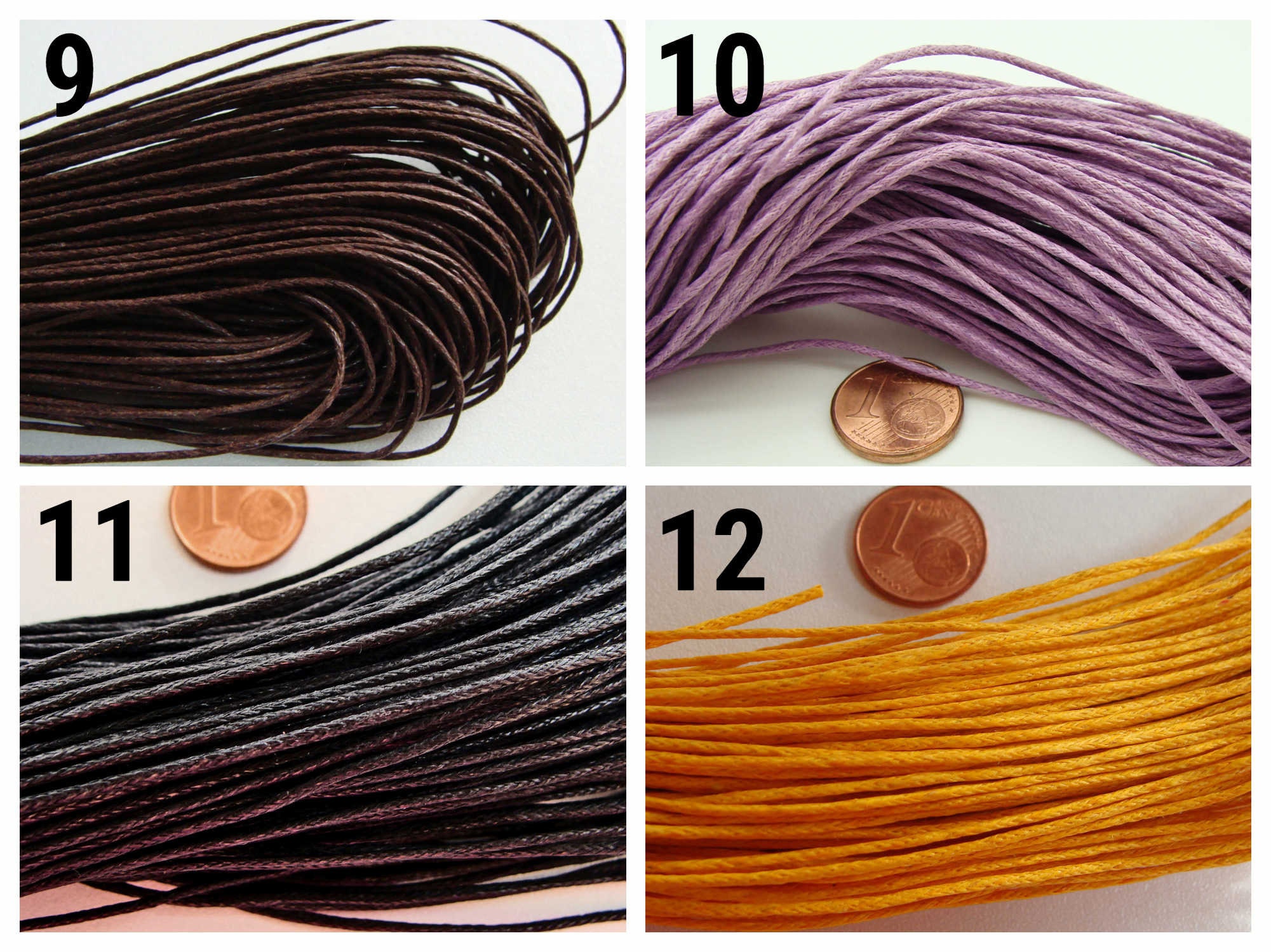 Fil Coton Ciré GRIS FONCE 1mm En Echeveau Par 10 M - Coton Ciré/Echeveau Fil Coton Ciré 1mm