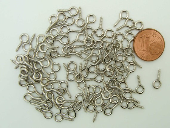 Crochets piton à visser - Bronze - 10 mm - 100 pcs - Fermoir à vis