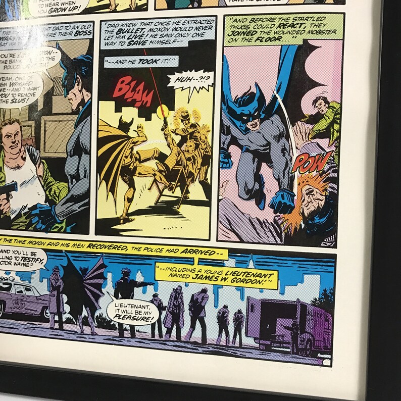 Frame 1980/'s Magazine Art Wall Decor Gaming Bedroom Grooms Gift For Him Gamer Son Dad Husband Joker Man Cave Comic Retro Vintage Batman