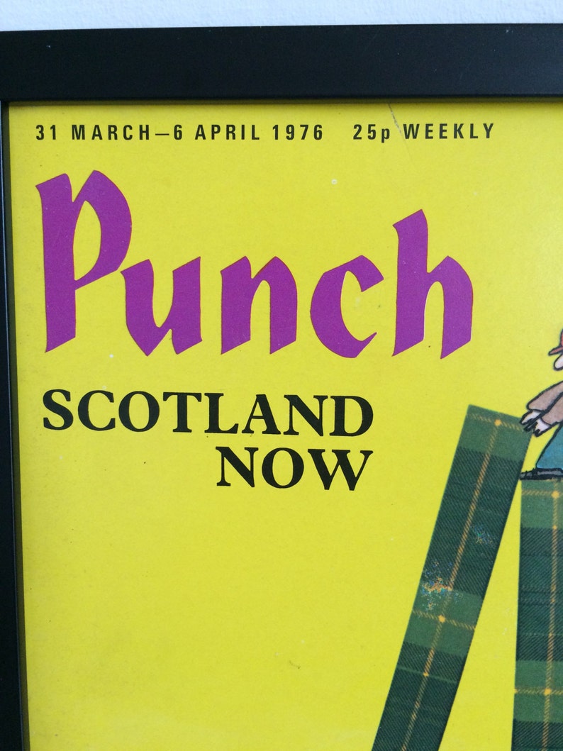 Original Vintage Punch Magazine Front Cover Scotland Now 1976 Etsy