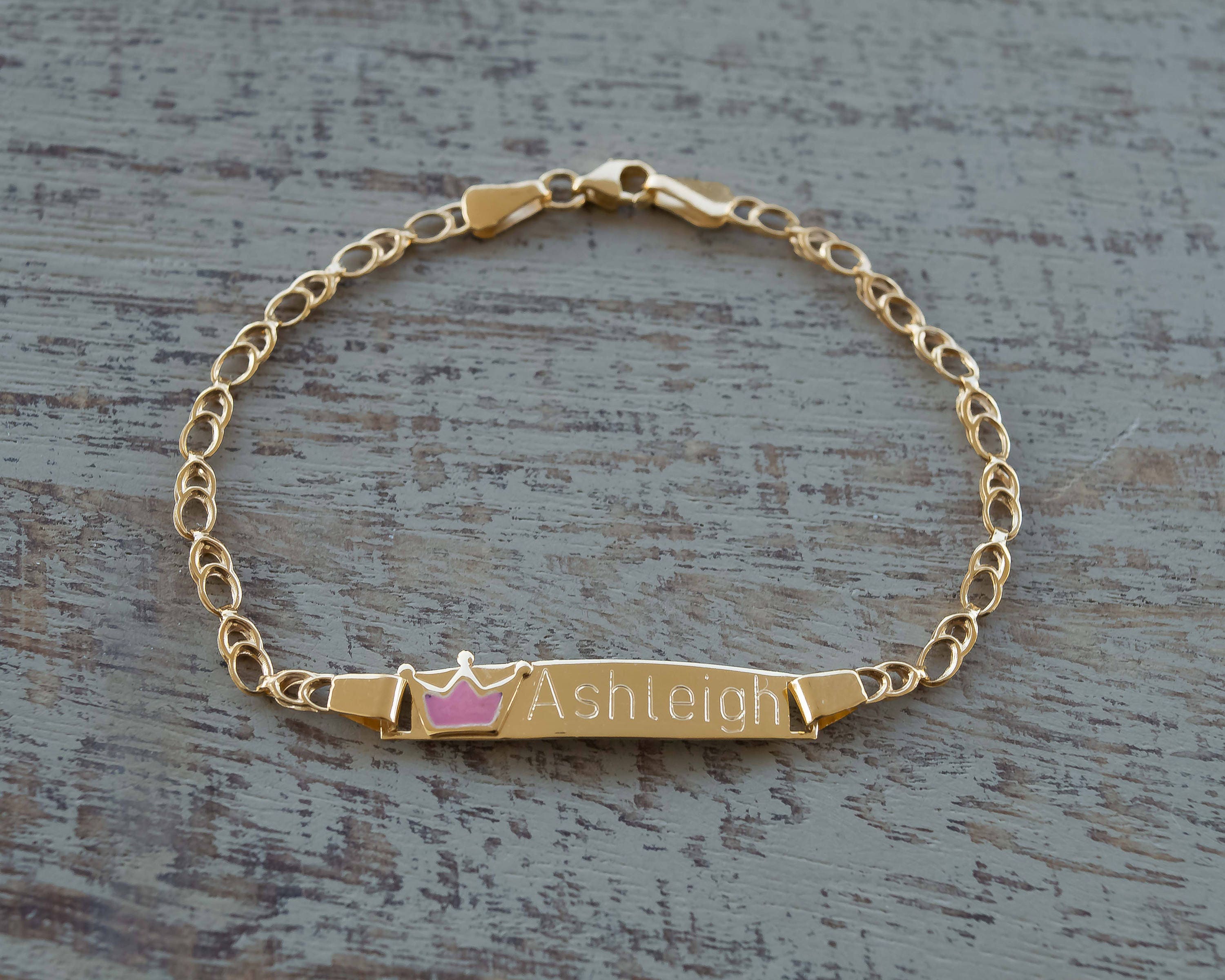 Personalized Sterling Silver Baby Gift Engraved Bracelet Etsy