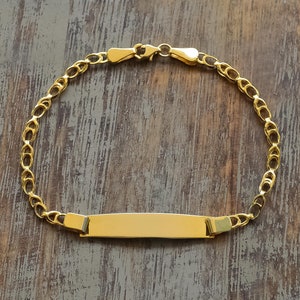 9K Gold Baby Id Personalized Bracelet
