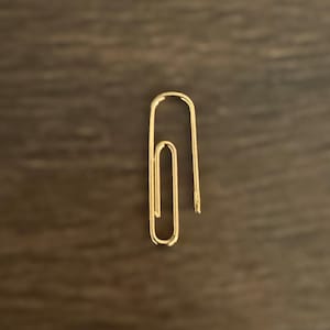 3/4'' gouden paperclip handgemaakte oorbel in goud/roségoud/witgoud 9K/14K/18K