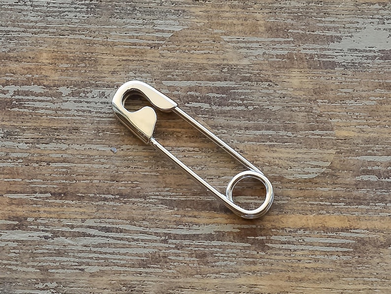 34/'/' Sterling Silver Safety Pin Earring Jewelry Safety Pin Movement Solidarity Pin Safety Pin Safety Pin Safe Place Gift