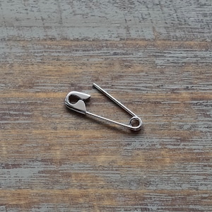 Pendiente de plata de ley de 3/4 de pulgada con imperdible para cartílago, pendiente punk gótico 925, regalo para ella, chapado en plata/oro/chapado en oro rosa