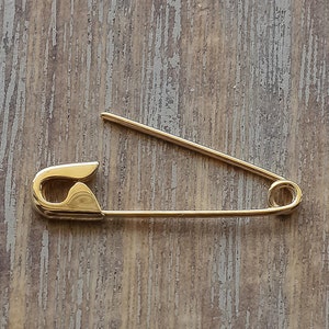 14K gouden veiligheidsspeld kraakbeenoorbel: edgy punksieraden 1&quot;