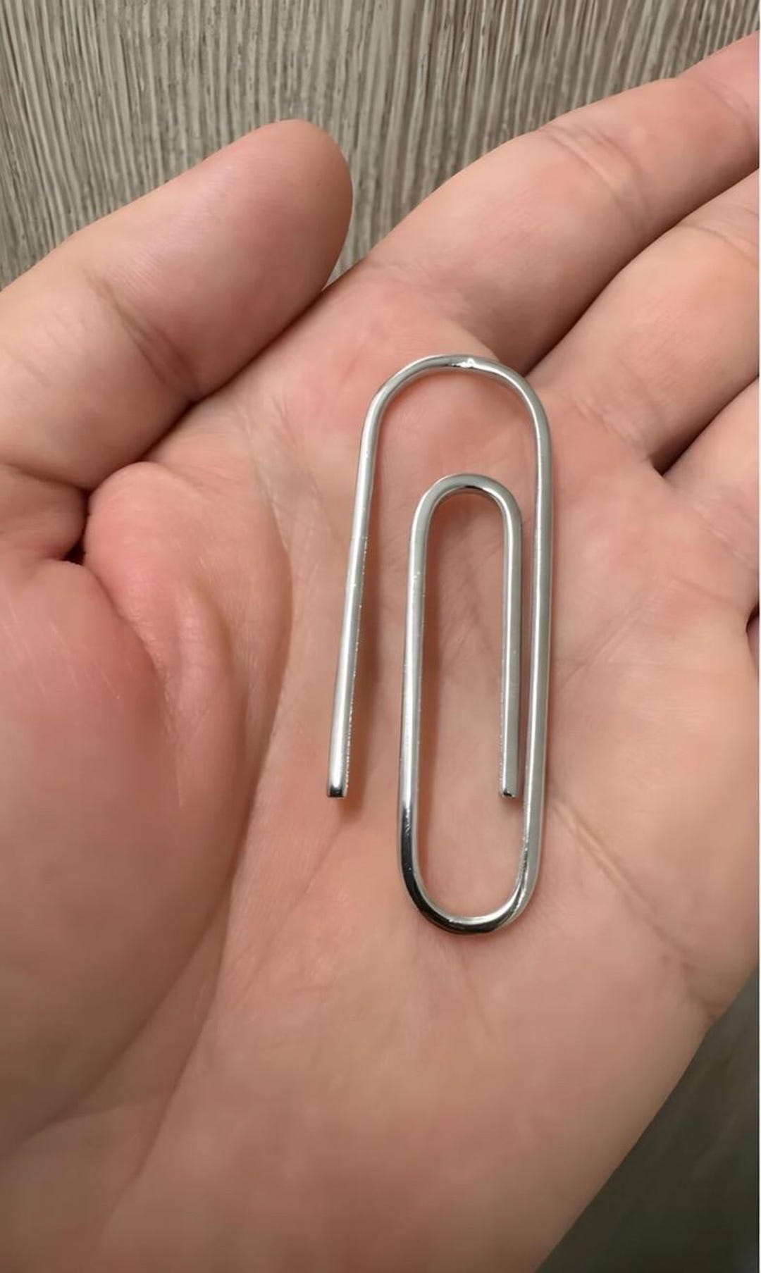 Sterling Silver Paperclip Money Clip Handcrafted 2.5-inch - Minimalist ...