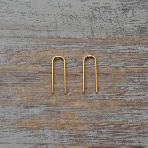 3/4'' Silver Simple Arc Mini Wire Hoop Earrings in Silver/Gold Plated/Rose Gold Plated