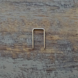 1/2'' Silver Square Arc Mini Wire Hoop Earring in Silver/Gold Plated/Rose Gold Plated