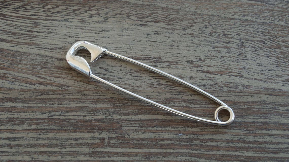 3 Inches Sterling Silver Big Safety Pin Large Kilt Safety Pin Etsy