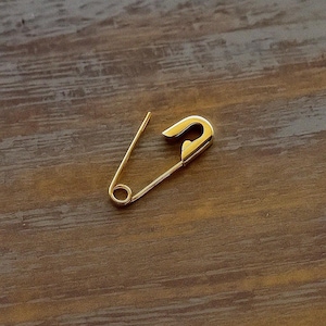 Gold Safety Pin Mini Earring 5/8 Inches – Minimalist Gold Jewelry, Tiny Alternative Earring , Unique Everyday Dainty Earring, Gift for Her