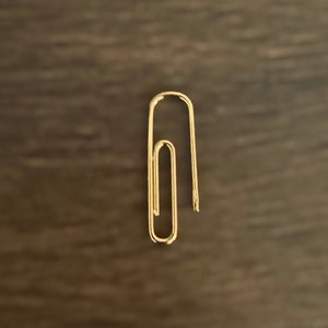 3/4'' Sterling Silver PaperClip Earring, Silver PaperClip Minimalist Earrings, Silver Wire Earrings, Gift For Her