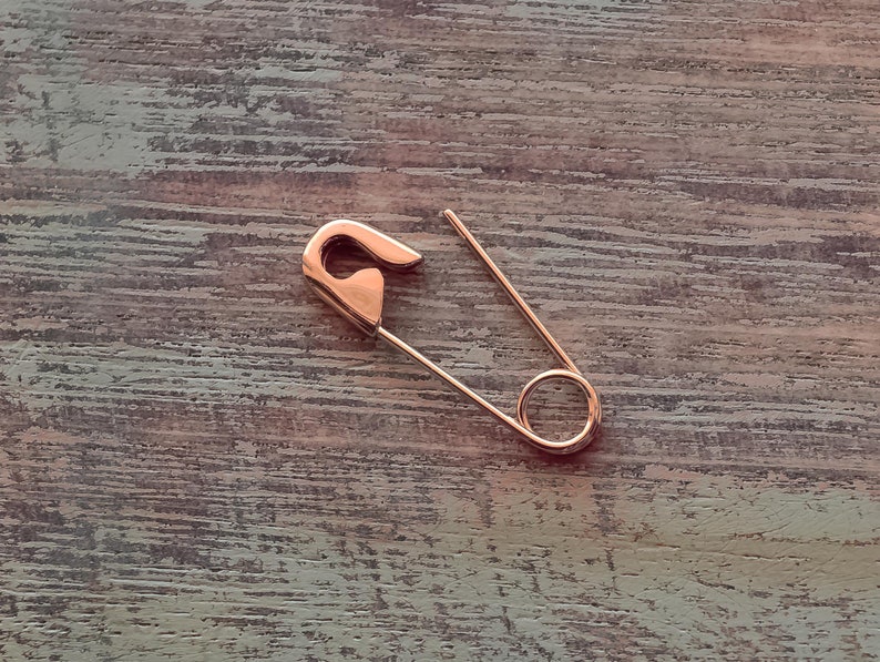 34/'/' Sterling Silver Safety Pin Earring Jewelry Safety Pin Movement Solidarity Pin Safety Pin Safety Pin Safe Place Gift