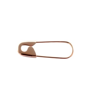3/4 Inch Rose Gold Safety Pin  Earring Cartilage Earring Punk Goth Earring Gift For Her  9K,14K,18K One Piece