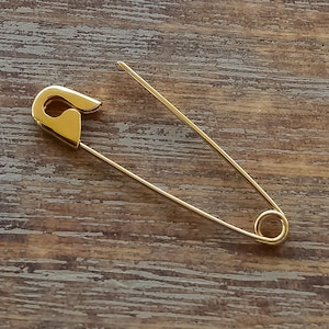 1,25 inch gouden veiligheidsspeld oorbel kraakbeen oorbel cadeau voor haar 9K, 14K, 18K uit één stuk
