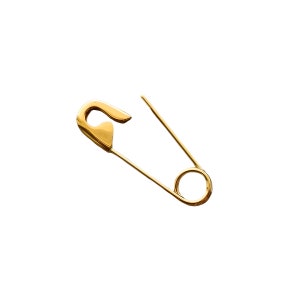 3/4 inch gouden veiligheidsspeld oorbel 14K
