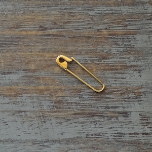 1 Inch Gold Safety Pin Hoop Earring Punk Gift For Her Safety Pin Earrings Safety Pin Jewelry Gold/Rose Gold/White Gold 9K/14K/18K