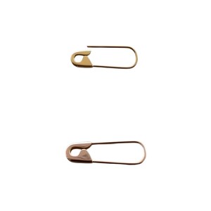 Orecchini a cerchio con spilla di sicurezza in argento da 3/4'' e colori abbinati