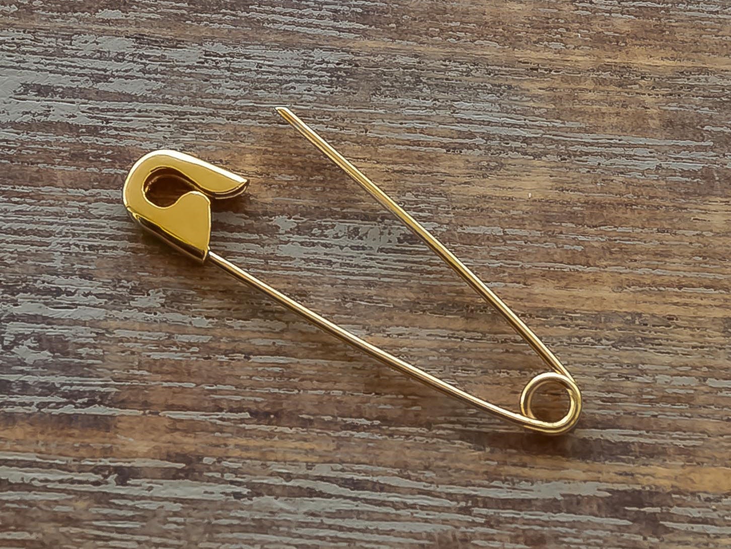 Gold Safety Pins -  Israel