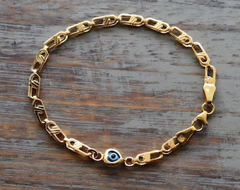Sterling Silver Evil Eye Baby Bracelet : Newborn Protection Jewellery