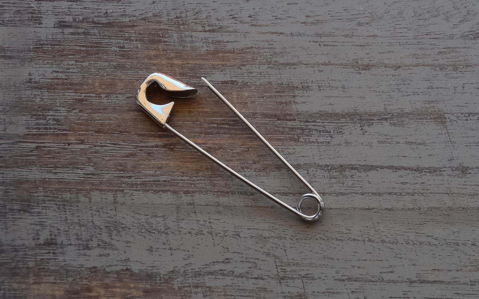 3 Inches Sterling Silver Big Safety Pin Large Kilt Safety Pin Etsy