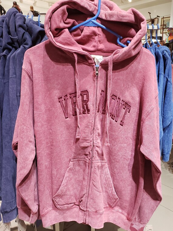 Acid wash outlet zip hoodie