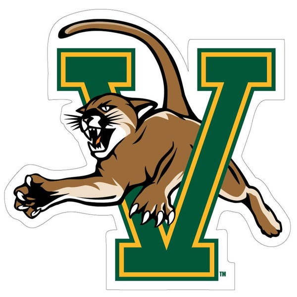 XLarge University of Vermont Catamounts VCat Sticker // UVM // University of Vermont Sticker // VCAT // Burlington //