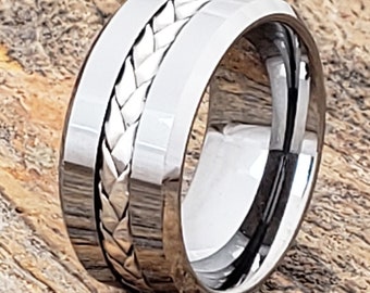 Tungsten ring, mens wedding band, wide ring, mens promise ring, men wedding ring, mens tungsten ring, flat wedding band, men engagement band