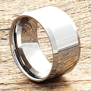 12mm tungsten ring, mens wedding band, men gift, men tungsten ring, personalized ring, tungsten wedding, rings for men, custom tungsten ring