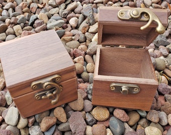 Small Wooden Box, Ring Bearer Box, Antique Ring Box, Engagement Ring Box, Wedding Ring Wood Box, Proposal Ring Box, Small Jewelry Gift Box