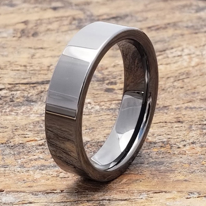 Black Tungsten Ring Tungsten Band Couples Ring Tungsten Carbide Ring Gunmetal Ring Engagement Ring Anniversary Ring Unique Black Ring