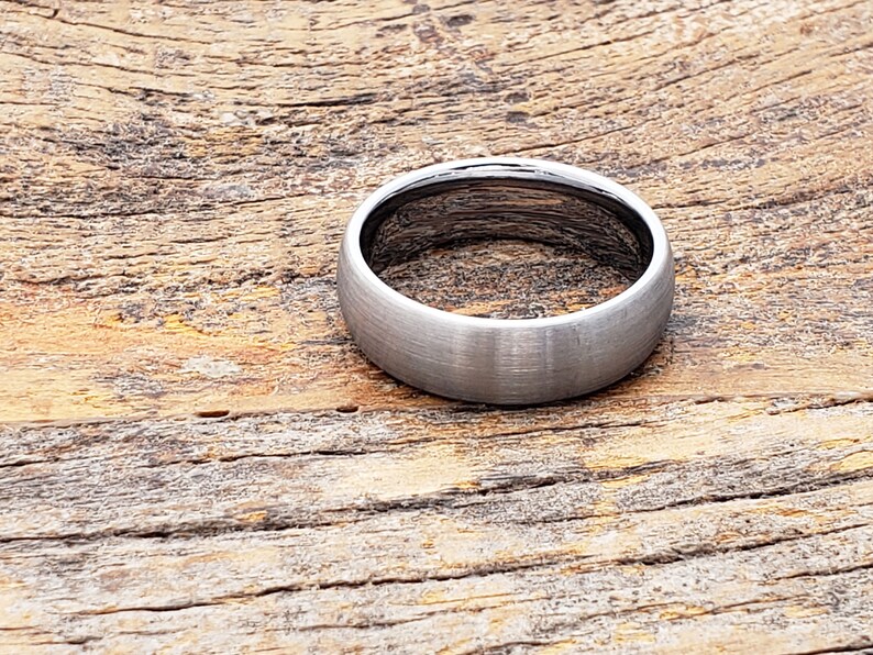 Couples Wedding Band Tungsten Wedding Band Matte Tungsten Ring Mens Tungsten Engagement Ring Brushed Tungsten Ring Engagement Band