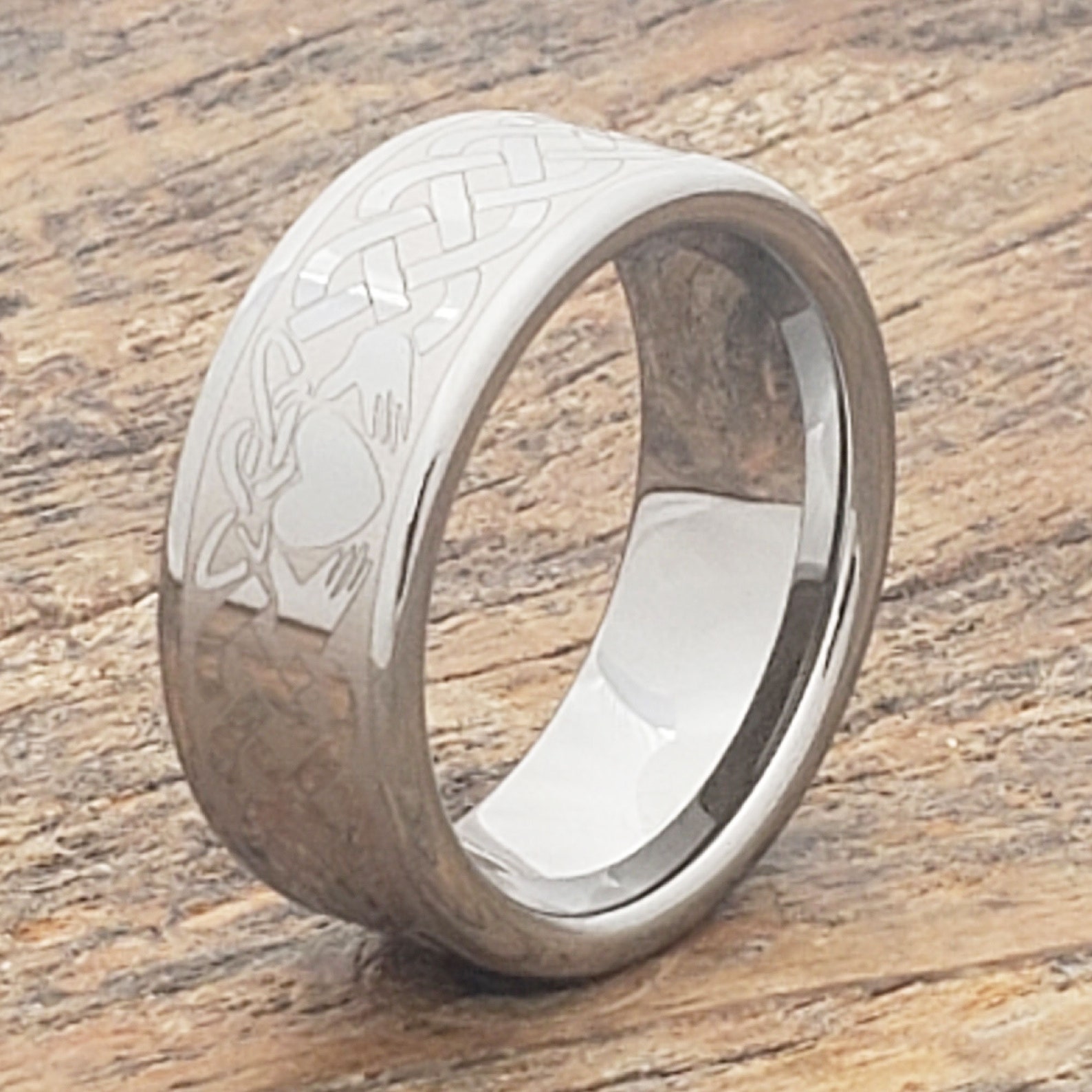 Claddagh Celtic Knot Ring Mens Promise Ring Couples Celtic Etsy