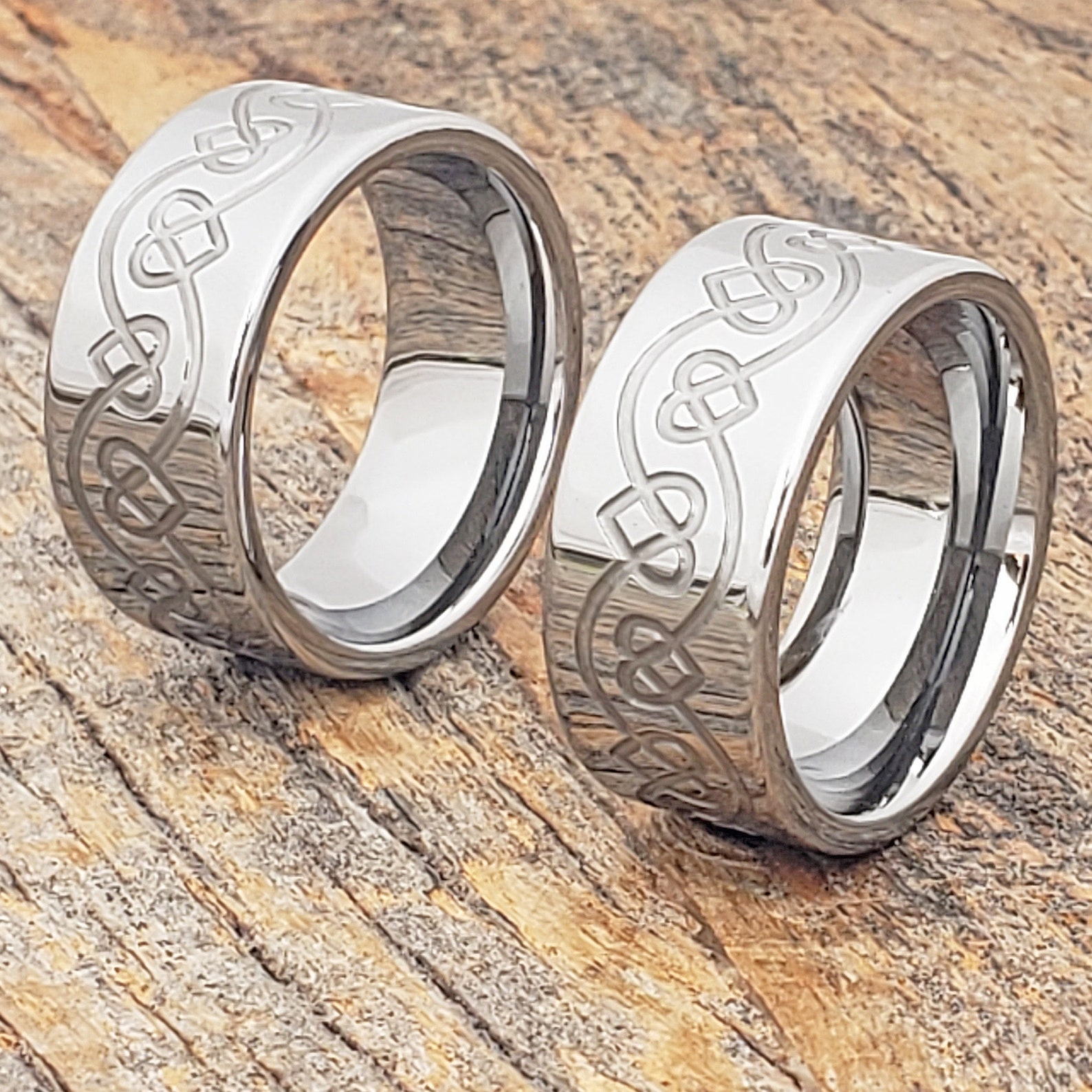 Celtic Knot Heart Ring Personalized Irish Ring Celtic Etsy