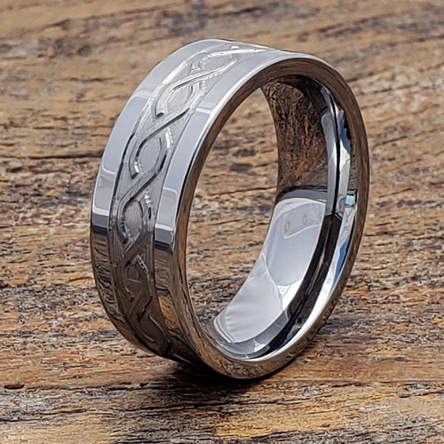 Irish Ring Celtic Wedding Band Norse Jewelry - Etsy