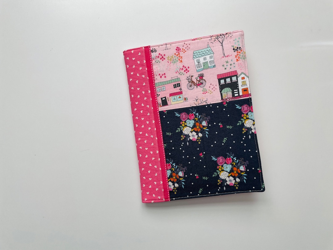 Compositon Book Cover// Quilted Book Cover// Journal Cover Etsy