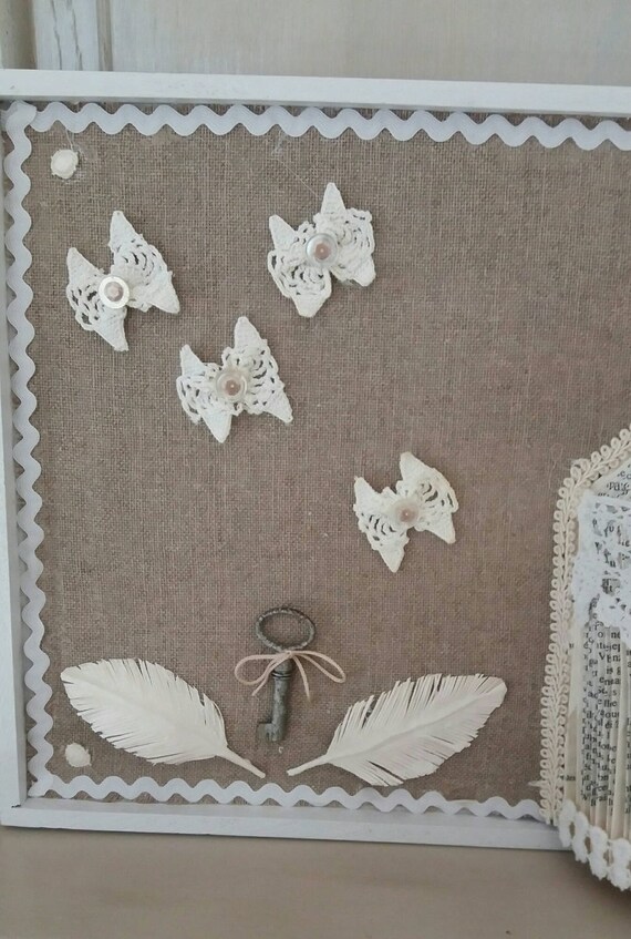 Tableau Cage Oiseau Livre Plié