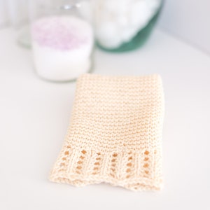 Along the Edge Spa & Dishcloth Knitting Pattern