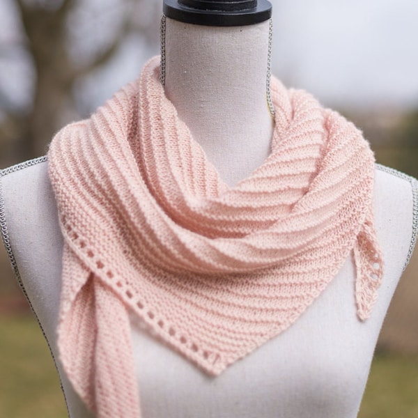 Dream Ridges Shawlette Knitting Pattern