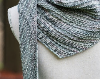 To the Sea Shawlette Scarf Knitting Pattern