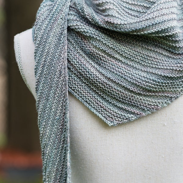 To the Sea Shawlette Scarf Knitting Pattern