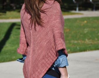 Purl Dust Poncho Knitting Pattern