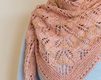 Faded Rose Shawl Knitting Pattern