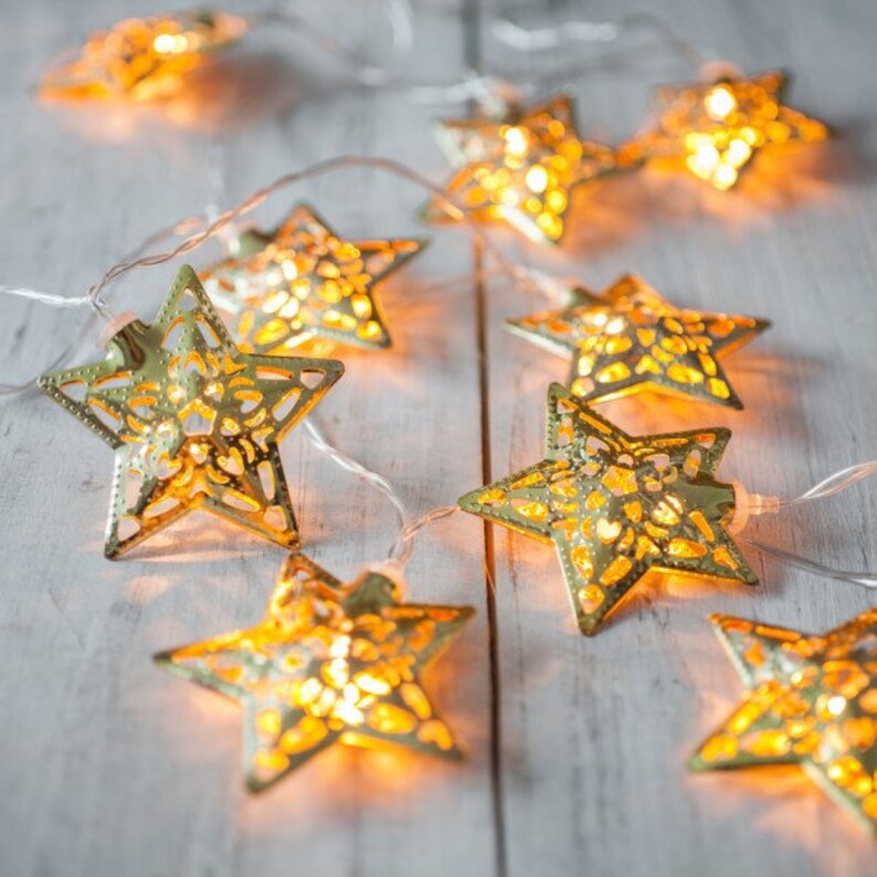 Rose Gold Fairy Lights Rose Gold String Lights Moroccan | Etsy