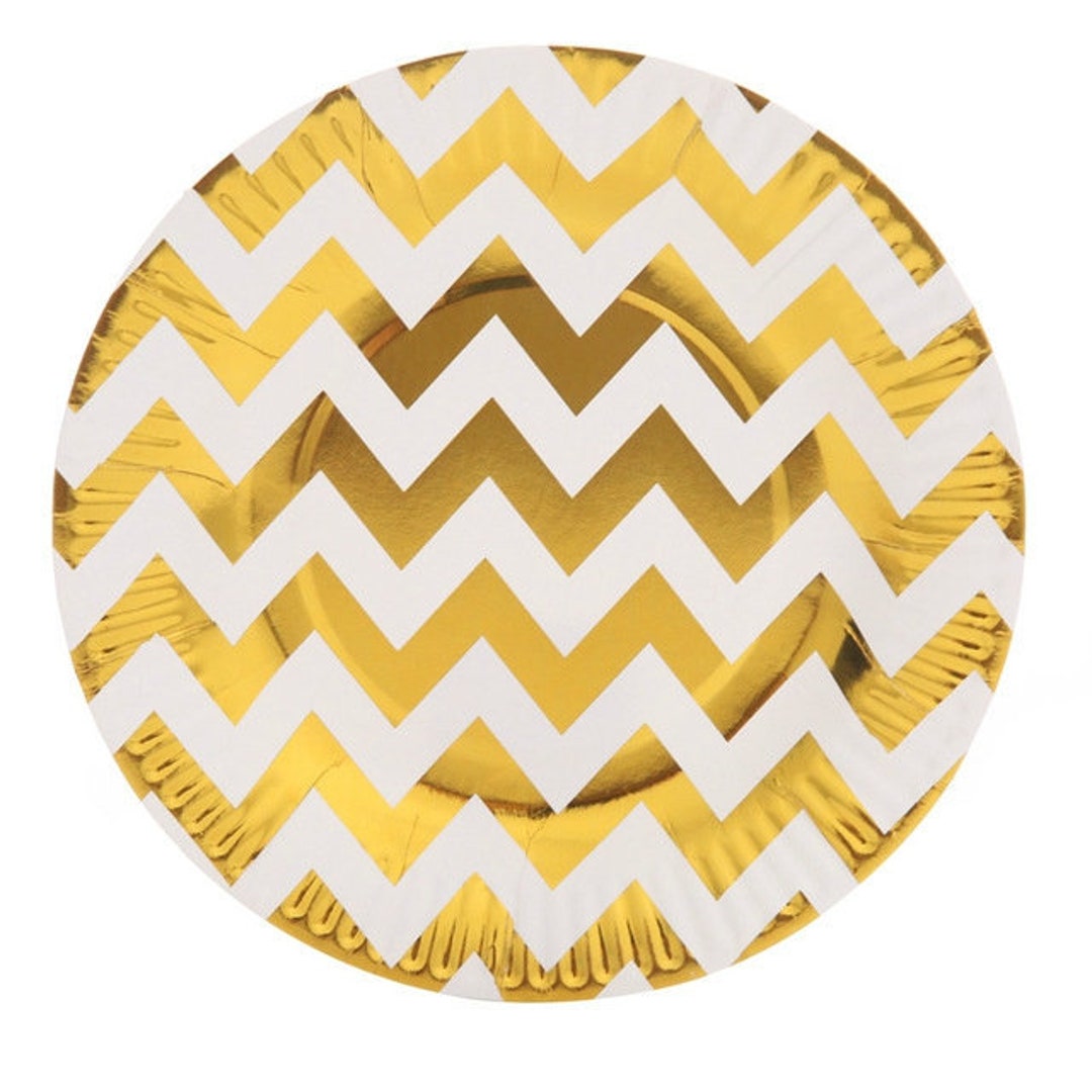 Eid Party Plates, Gold Party Plates, Gold Paper Plates, Gold Paper