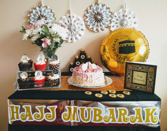 Hajj Mubarak Decorations Hajj Gift Hajj Mubarak Bunting Etsy