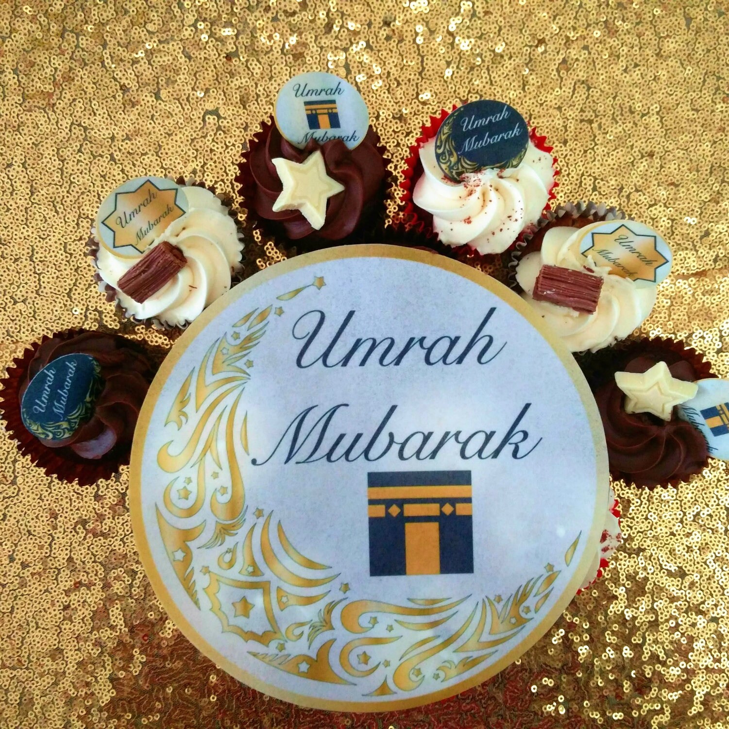 Umrah Mubarak Cake Topper Cadeau De Lomrah Umrah Cake Etsy