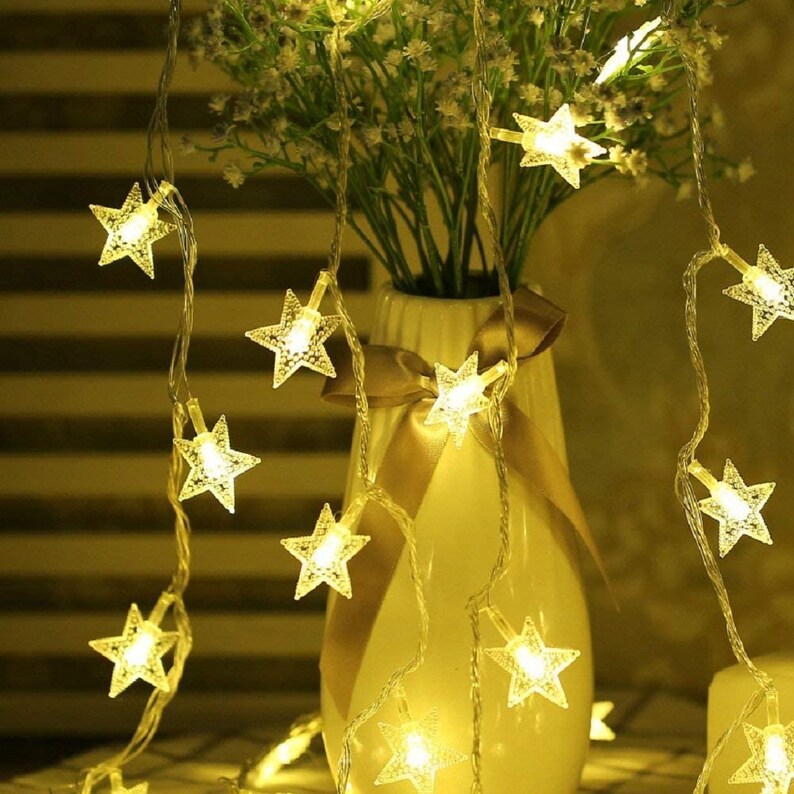 Fairy Lights Festive Fairy Lights Fairy Light Star Lights Etsy UK