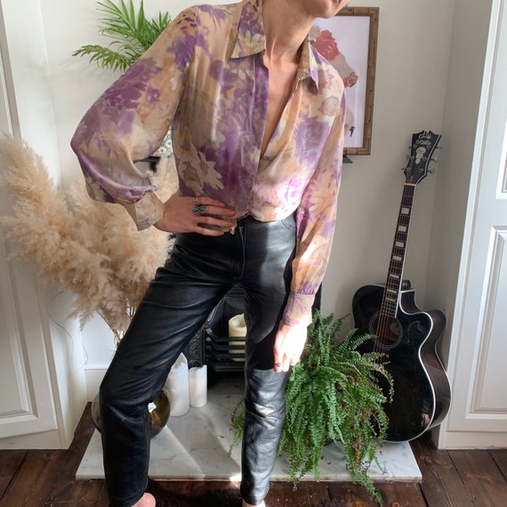 Cerruti 1881, Cerruti 1881 Vintage Designer Silk Blouse