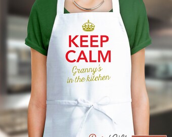 Granny Gift Birthday Gift Funny Apron Cooking Gift Personalised Present for Granny